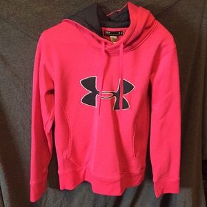 Under armour hoodie pink